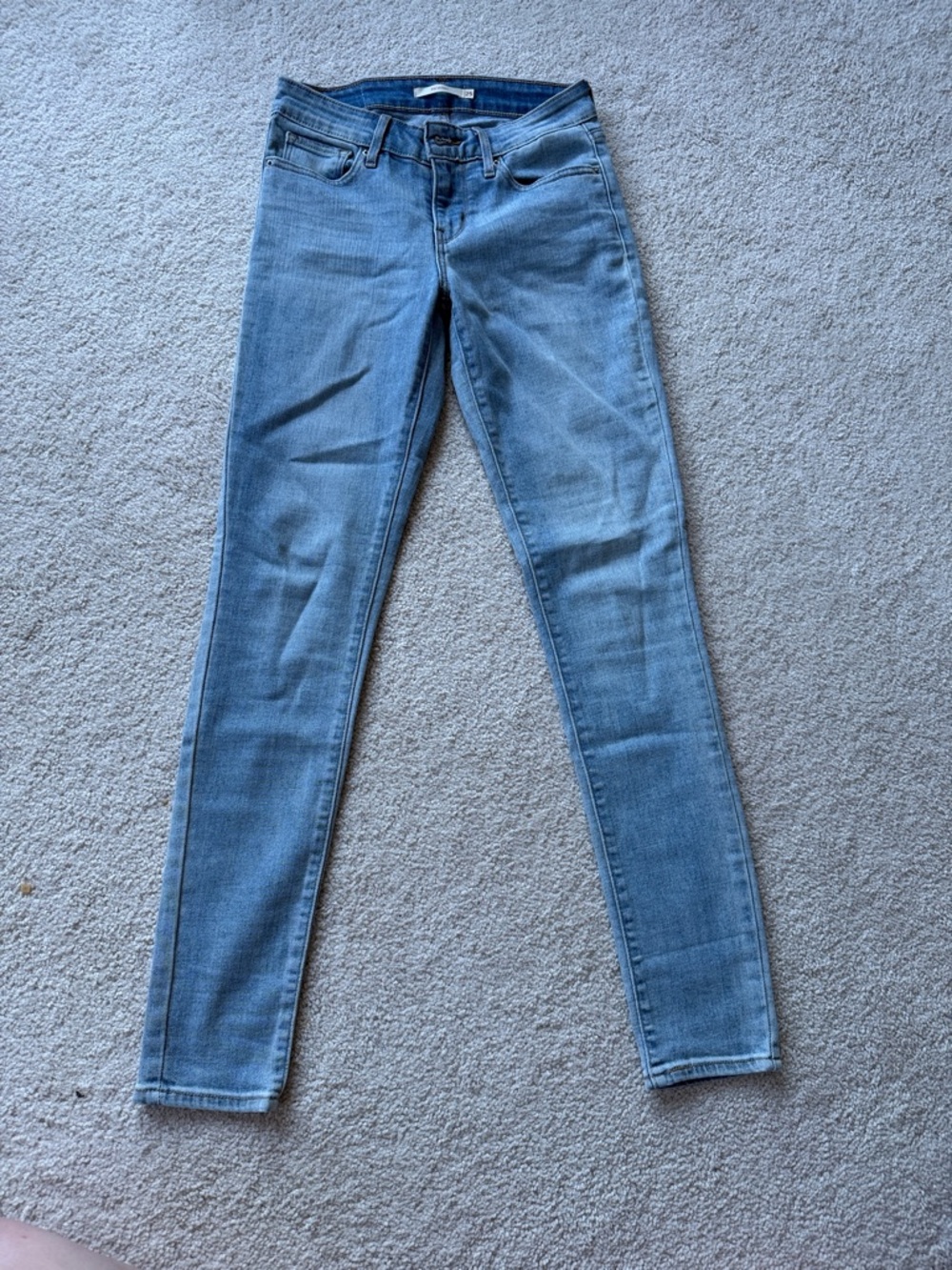 Light Wash Women's Levi’s Skinny Jeans - Classic Stretch Denim sz 25 - Picture 5 of 6